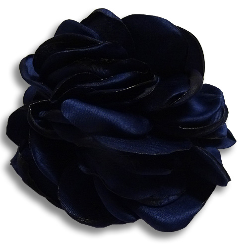 Navy rose silk flower hair clip Navy rose silk flower hair clip