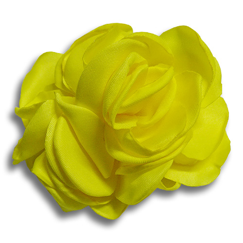 Yellow rose silk flower hair clip Yellow rose silk flower hair clip