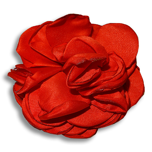Red rose silk flower hair clip Red rose silk flower hair clip