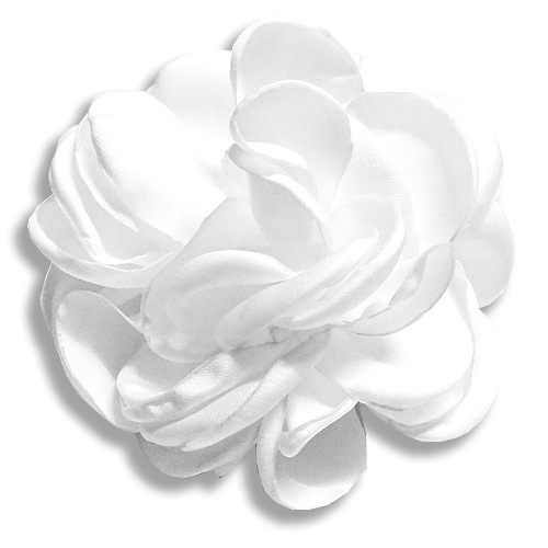 White rose silk flower hair clip White rose silk flower hair clip