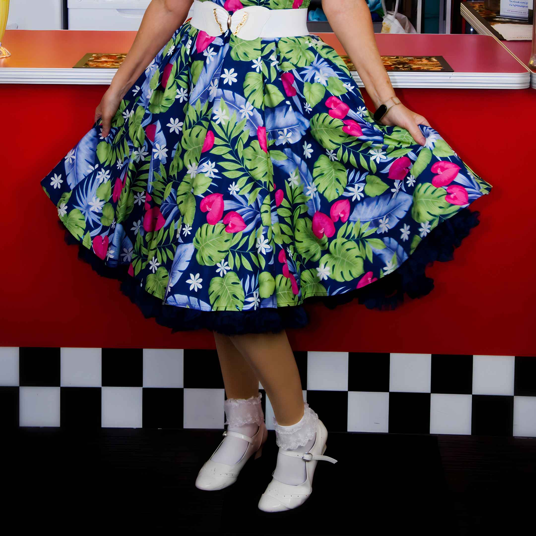 Full Circle Skirt - Tropical Pink Full Circle Skirt - Tropical Pink