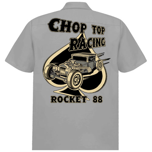 Chop Top Racer Workshirt - Grey Chop Top Racer Workshirt - Grey