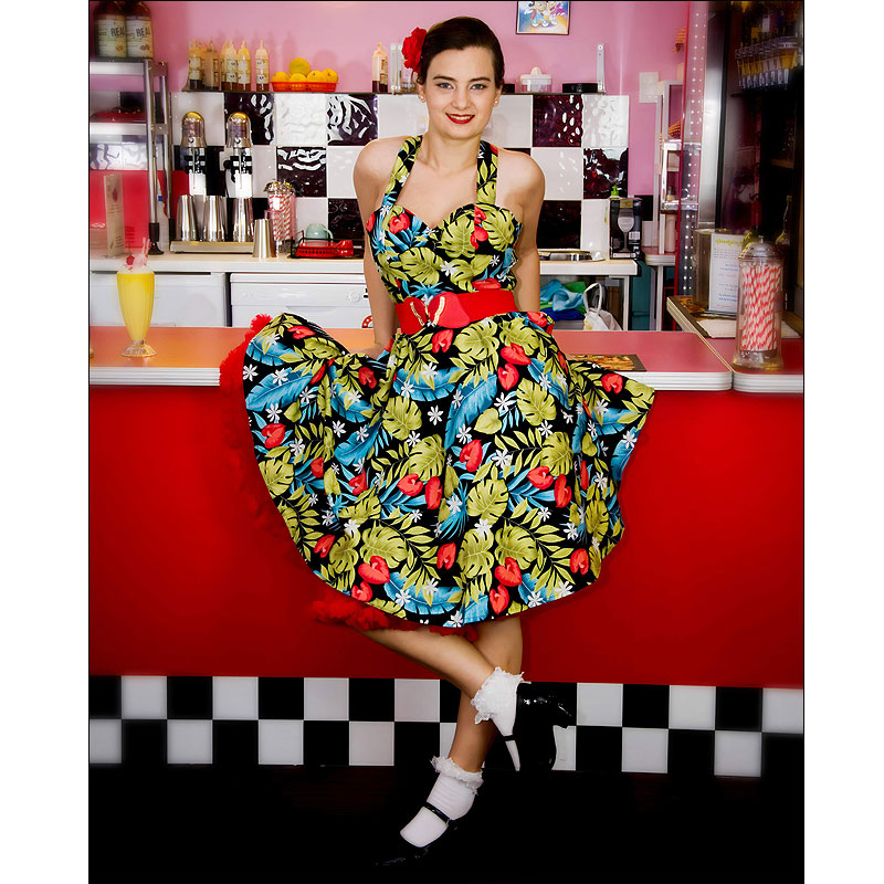 Melissa Sundress - Tropical Red flowers Melissa Sundress - Tropical Red flowers