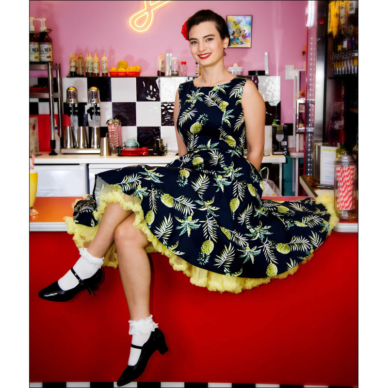 Rhiannon Lee Dress - Tropical Pineapple print Rhiannon Lee Dress - Tropical Pineapple print