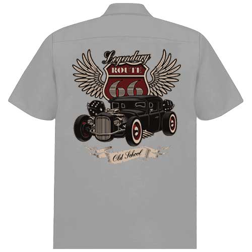 Route 66 Workshirt - Grey Route 66 Workshirt - Grey