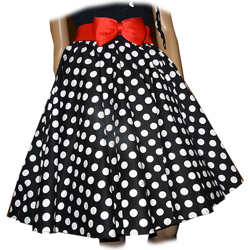 Full circle skirt - Black White Polka Dot  Full circle skirt - Black White Polka Dot