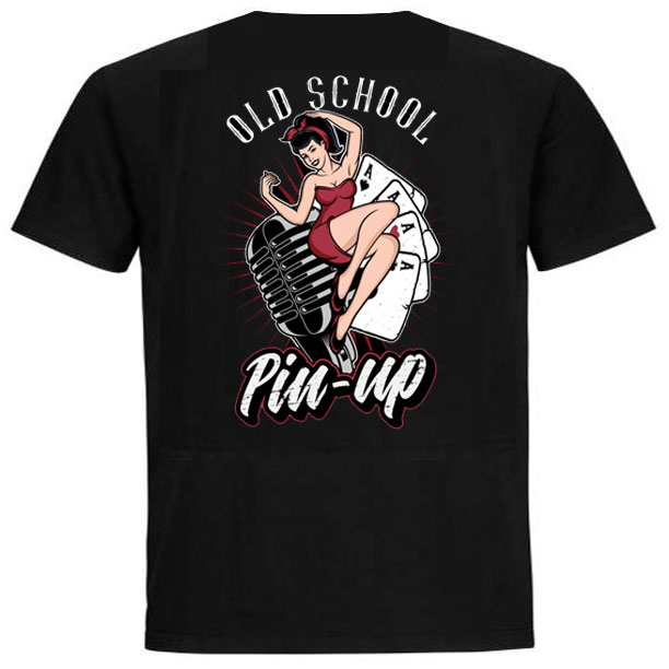 Old School Pinup T-Shirt  Old School Pinup T-Shirt
